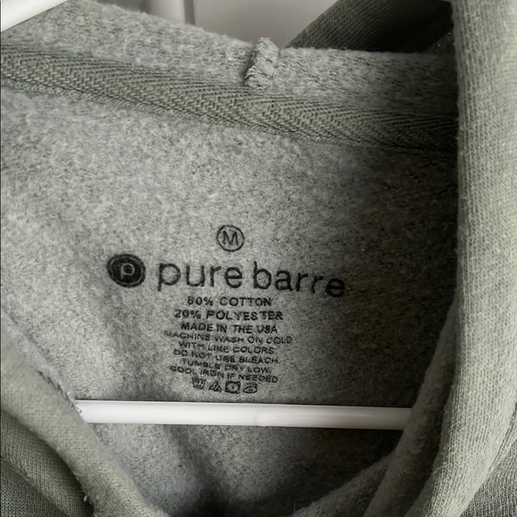 Pure Barre Green Hoodie with White Logo - Picture 2 of 6